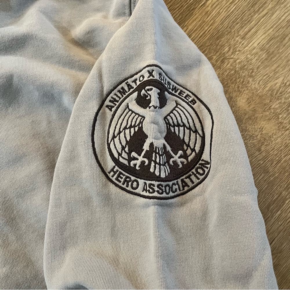 Rare Animato x Susweeb Saitama One Punch Man Anime Manga Hoodie Sweatshirt - Picture 6 of 9